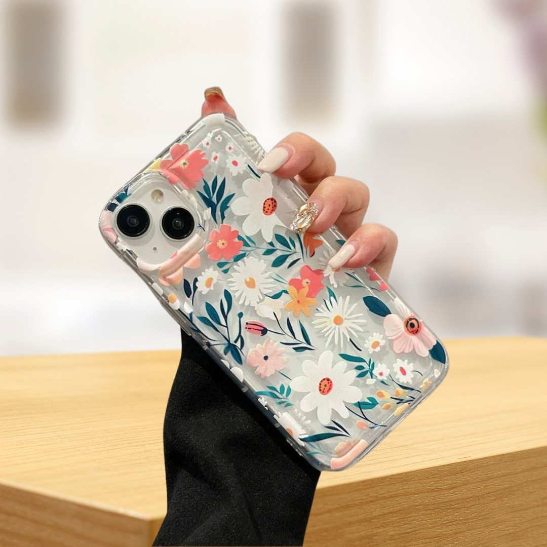 Blooming Floral Transparent Phone Case