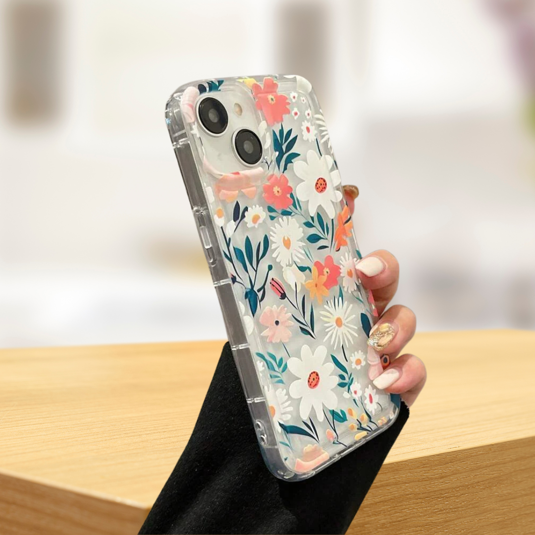 Blooming Floral Transparent Phone Case
